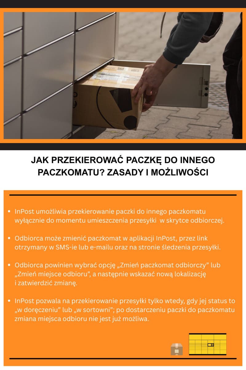 Jak przekierować paczkę do innego paczkomatu